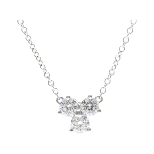 Tiffany & Co. Aria Pendant Platinum and Diamonds, Silver, Platinum, Necklace