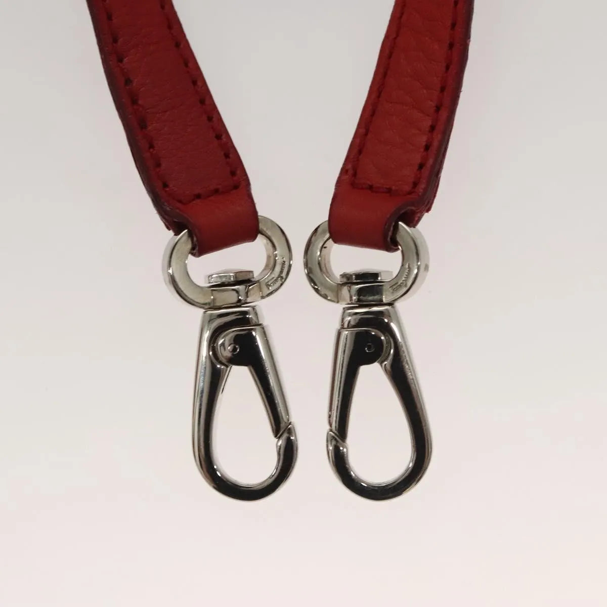 Salvatore Ferragamo Gancini Handle Tote Leather, Red, Leather, Handbag