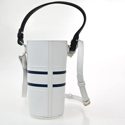 Christian Dior Vibe Bottle Holder Printed Leather, White, Leather, Shoulder Bag