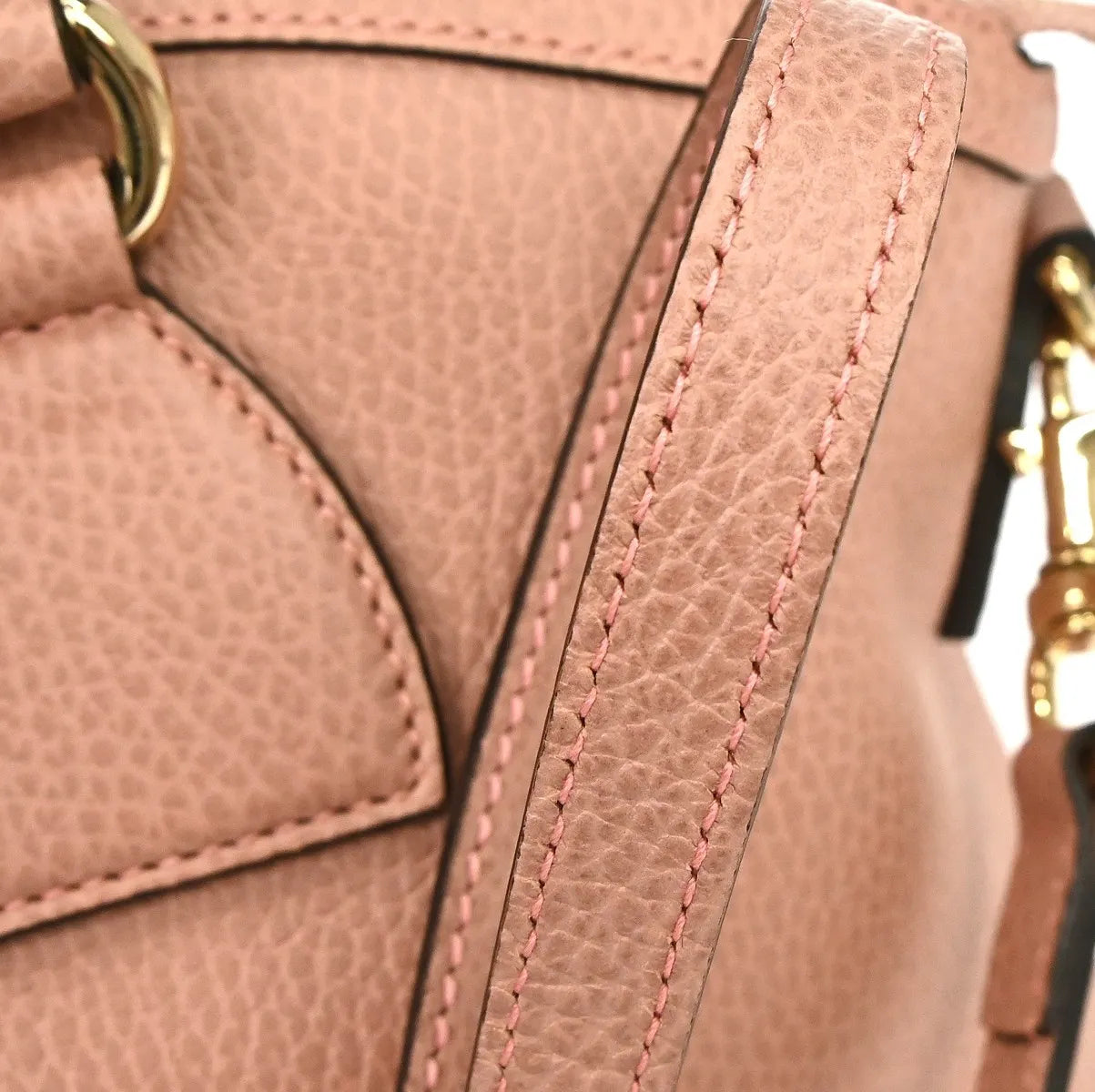 Gucci GG Charm Convertible Dome Satchel Leather, Pink, Leather, Handbag