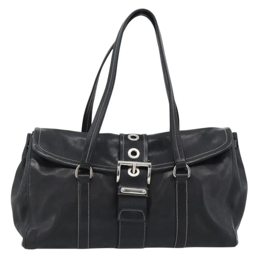 Prada Convertible Shopping Tote Saffiano Leather Saffiano Leather, Black, Leather, Tote Bag