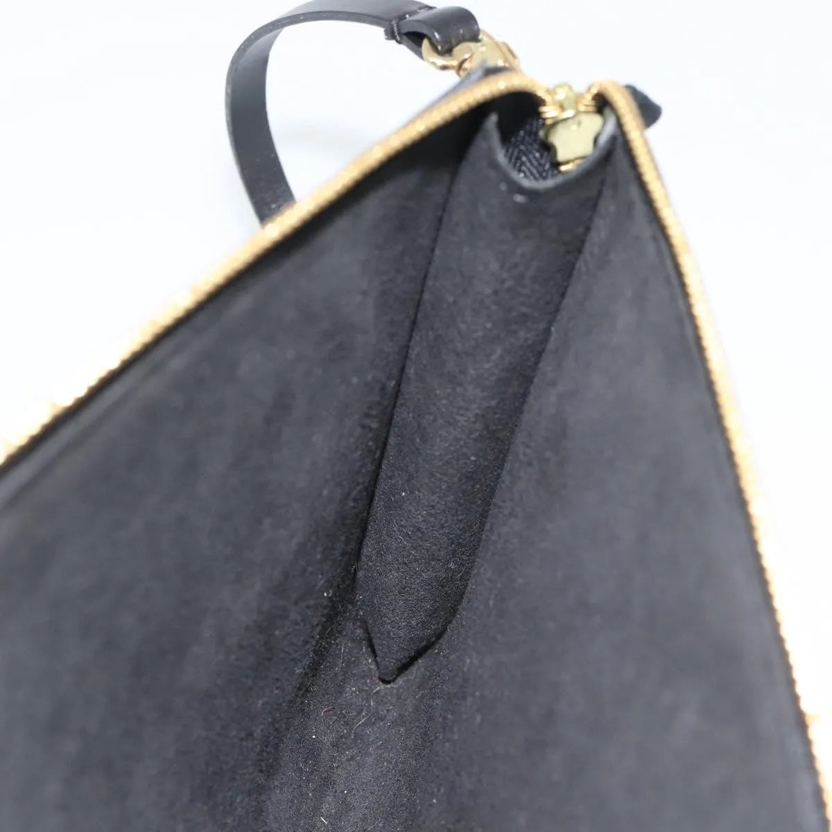 Louis Vuitton Pochette Accessoires Epi, Black, Leather, Clutch