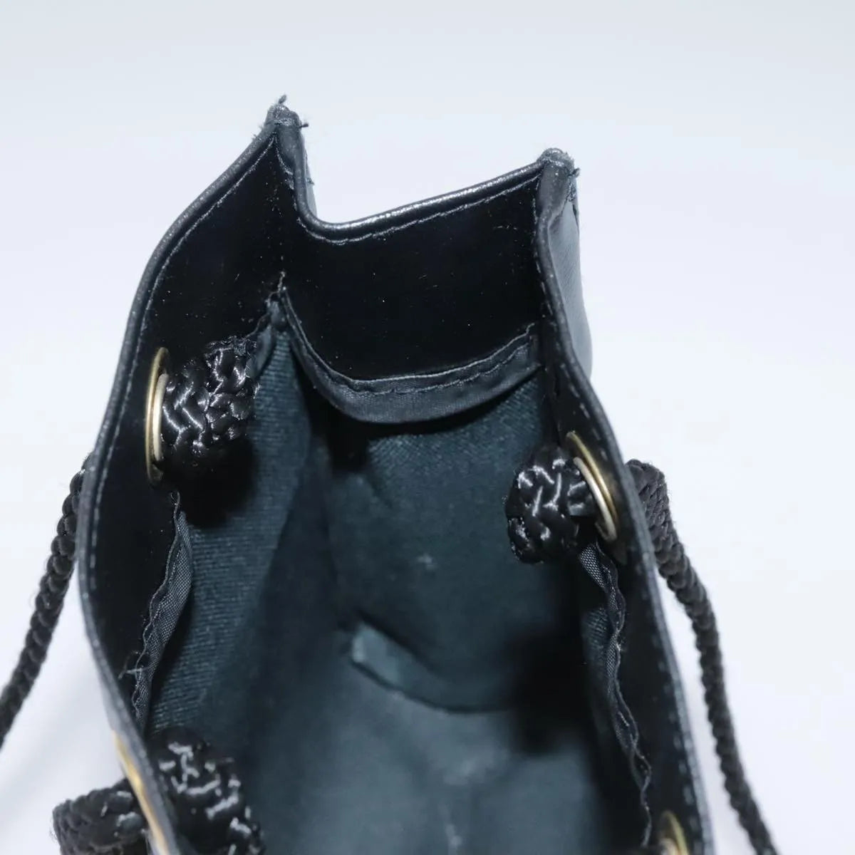 Fendi Fazzuolo Leather, Black, Leather, Tote Bag