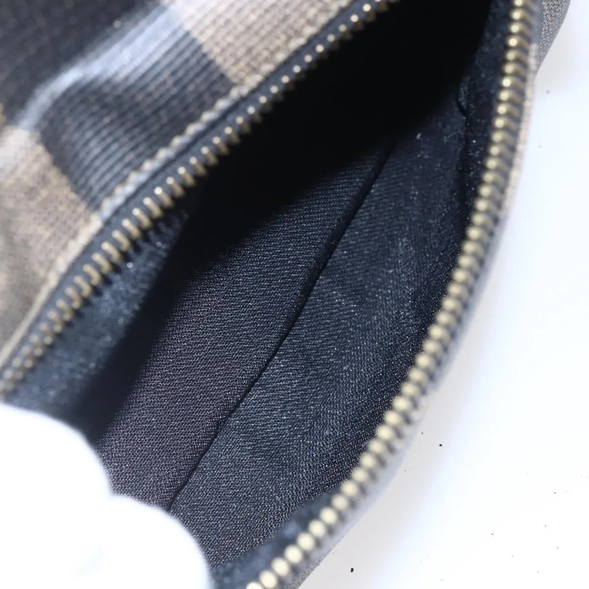 Fendi Vintage Pequin Logo Coated Canvas, Brown, Canvas, Backpack