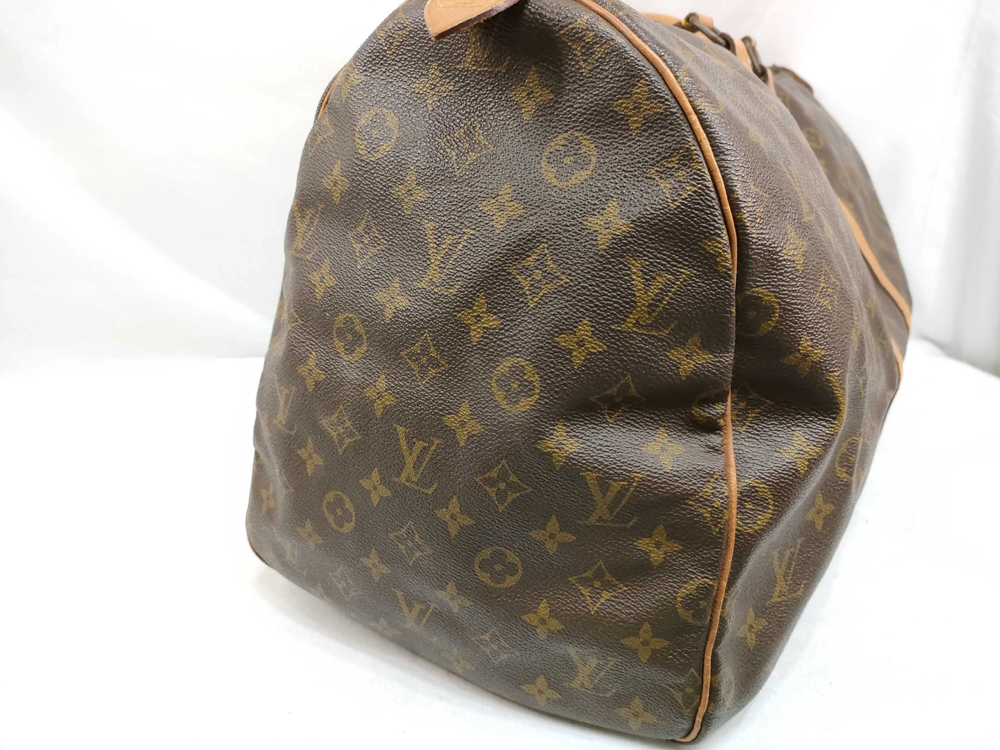 Louis Vuitton Keepall Monogram Canvas, Beige, Canvas, Travel Bag