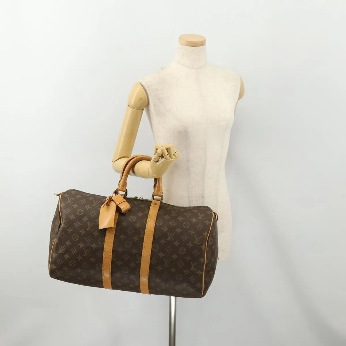 Louis Vuitton Keepall Monogram Canvas, Brown, Canvas, Travel Bag