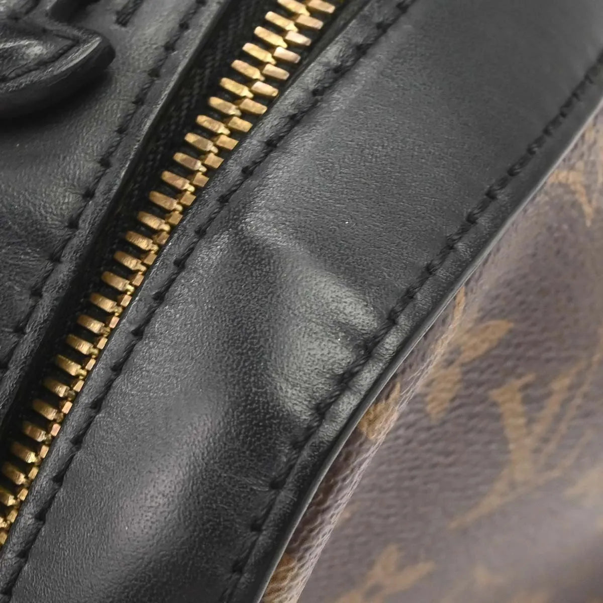 Louis Vuitton Saintonge Monogram Canvas with Leather, Brown, Canvas, Shoulder Bag