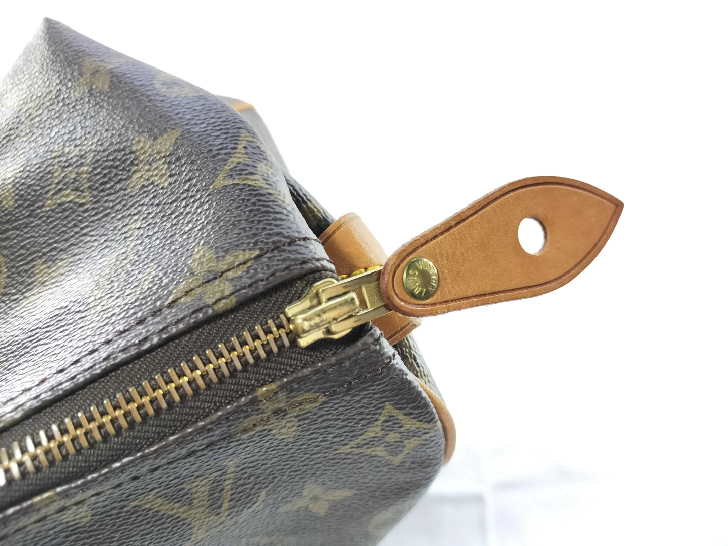 Louis Vuitton Speedy Monogram, Brown, Canvas, Handbag