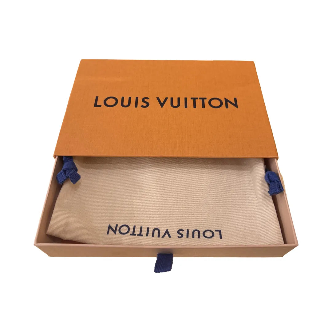 Louis Vuitton Zip Canvas, Orange, Cotton, Wallet