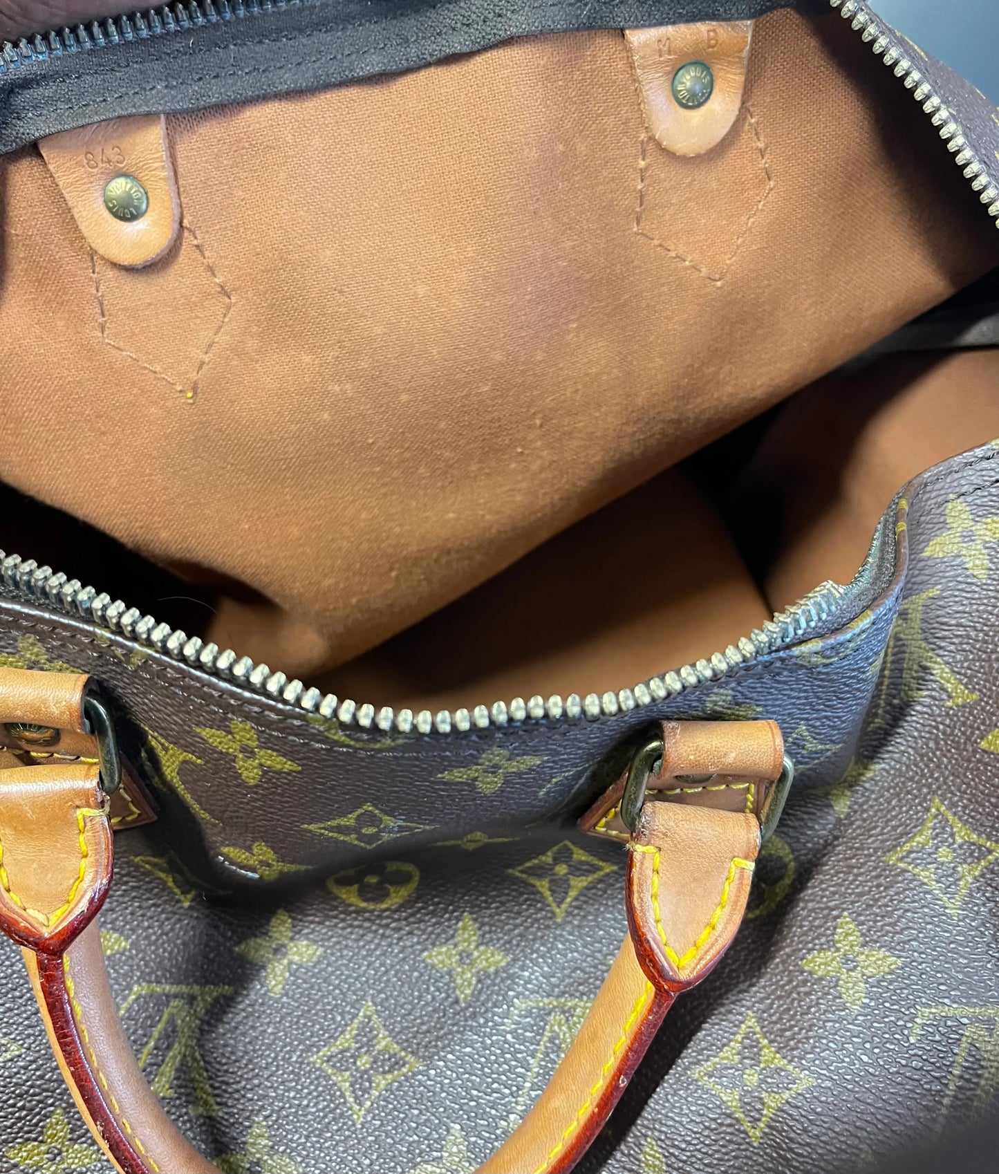 Louis Vuitton Speedy Monogram Canvas, Brown, Canvas, Handbag