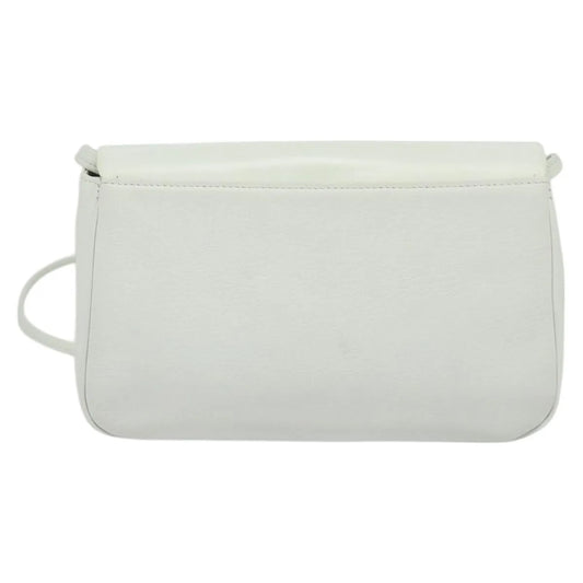 Givenchy Vintage 4G Leather, White, Leather, Shoulder Bag