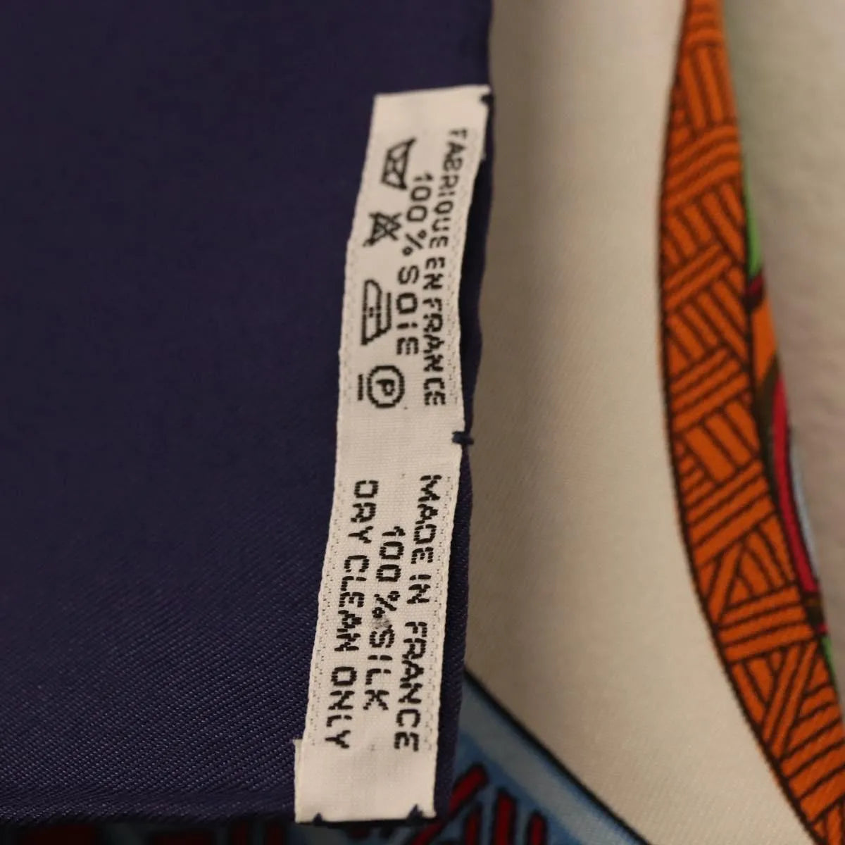 Hermes Carré 90 Silk multicolor, Navy, Silk, Scarf