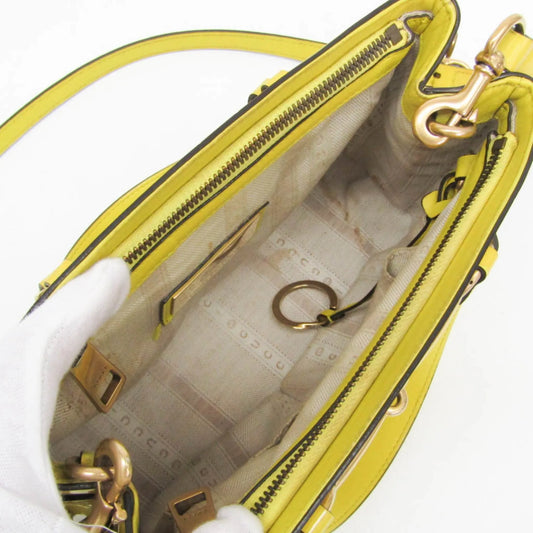 Gucci Bright Bit Convertible Tote Patent leather, Yellow, Patent Leather, Handbag