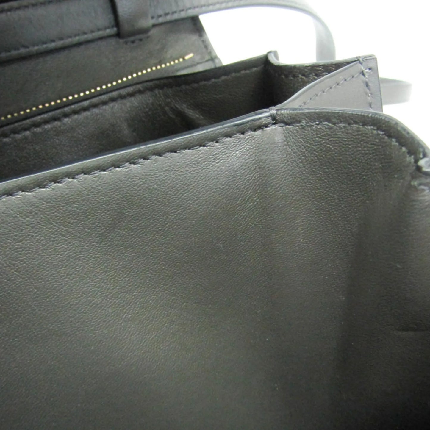 Celine Classic Box Bag Smooth Leather, Gray, Leather, Shoulder Bag