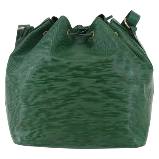 Louis Vuitton Petit Noe Epi Leather, Green, Leather, Shoulder Bag