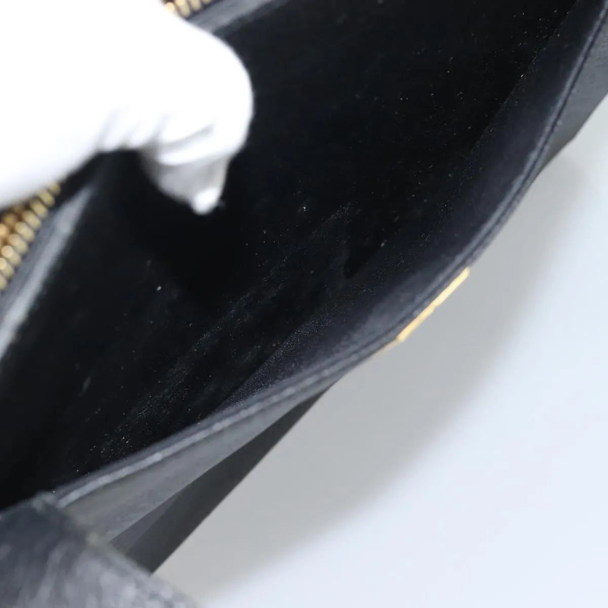 Saint Laurent Vintage Leather, Black, Leather, Tote Bag