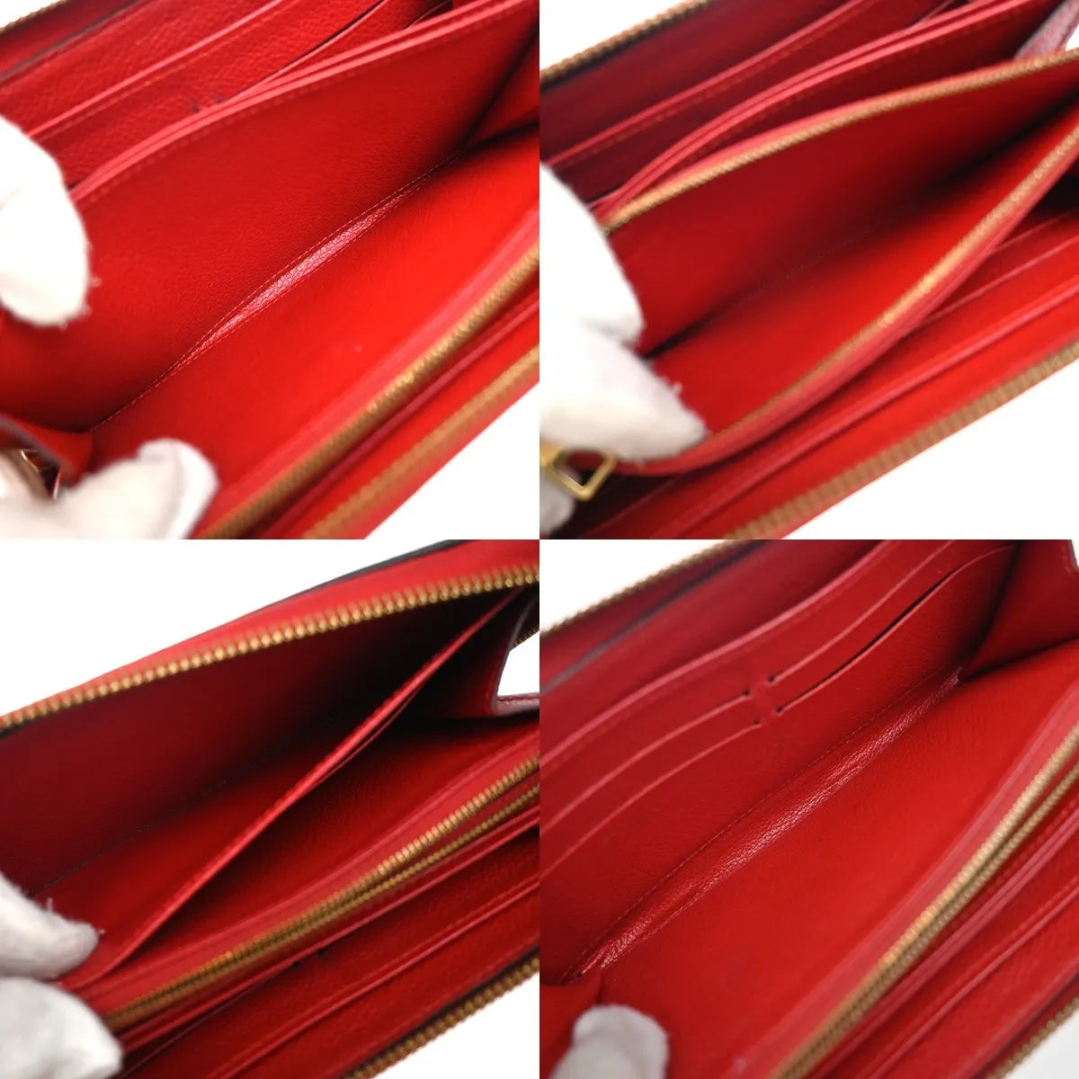 Louis Vuitton Portefeuille zippy Monogramme Empreinte Monogramme Empreinte, Red, Leather, Wallet