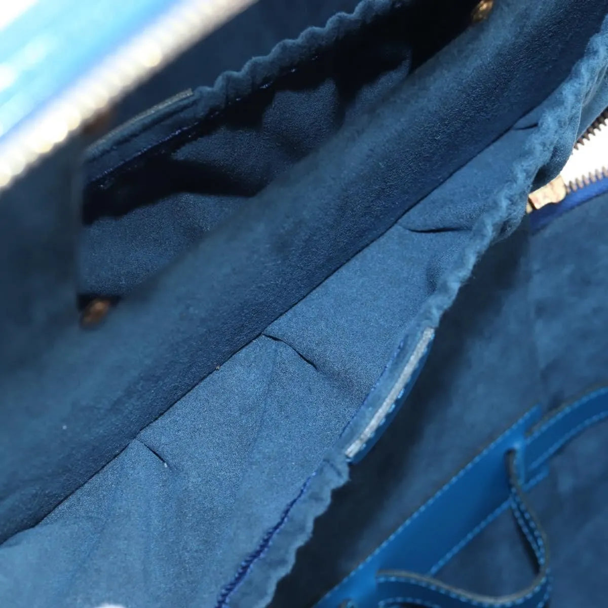 Louis Vuitton Nice Train Case Epi Leather, Blue, Leather, Handbag