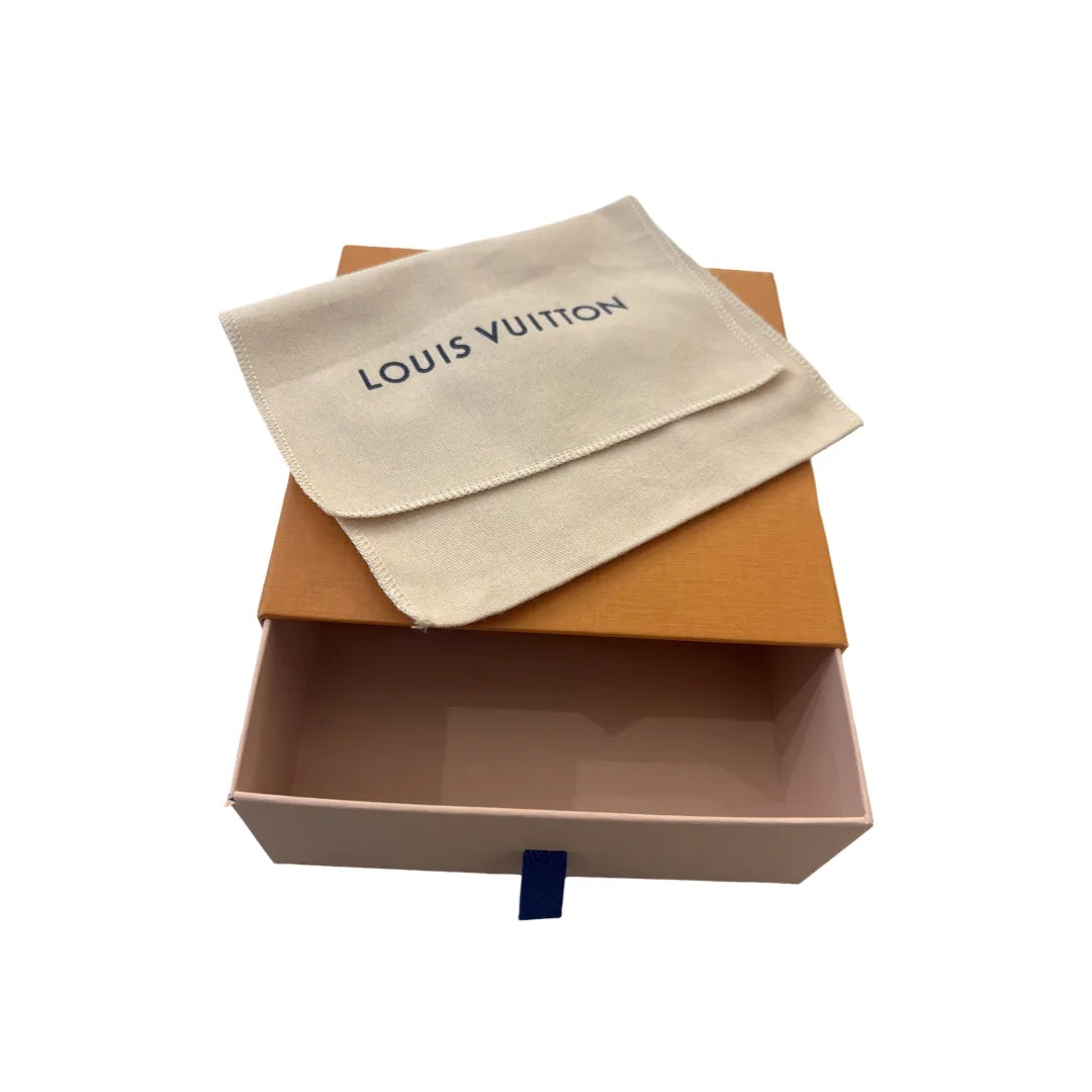 Louis Vuitton Zip Canvas, Orange, Cotton, Wallet