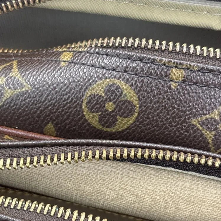 Louis Vuitton Reporter Monogram Canvas, Brown, Canvas, Shoulder Bag