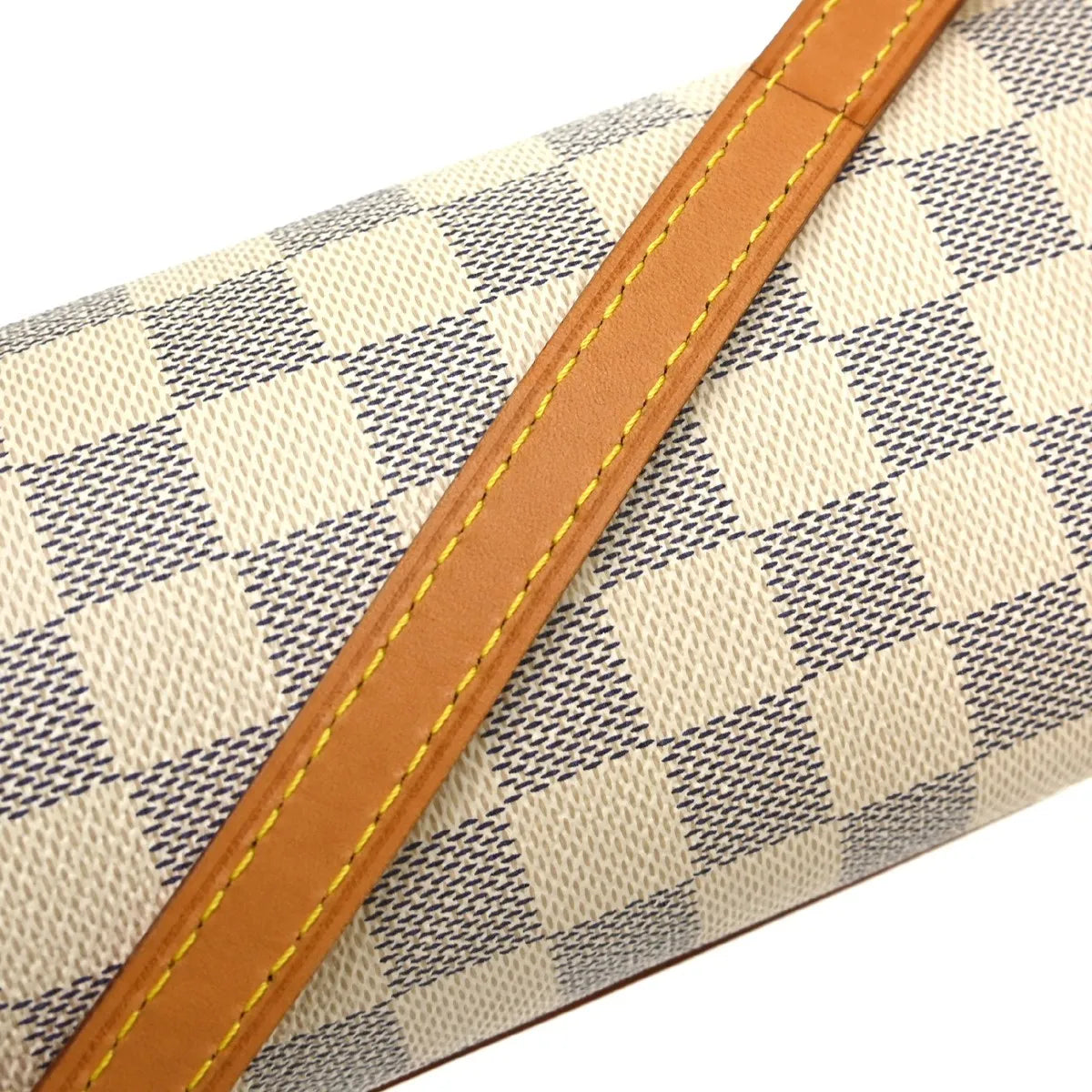 Louis Vuitton Bottle Holder Damier, White, Canvas, Clutch