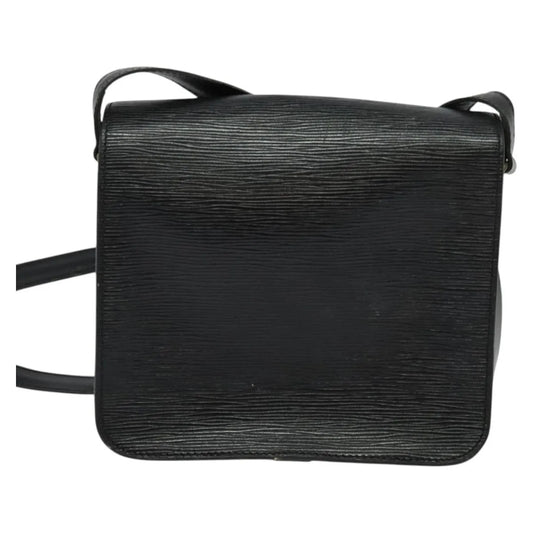 Louis Vuitton Cartouchiere Epi Leather, Black, Leather, Shoulder Bag