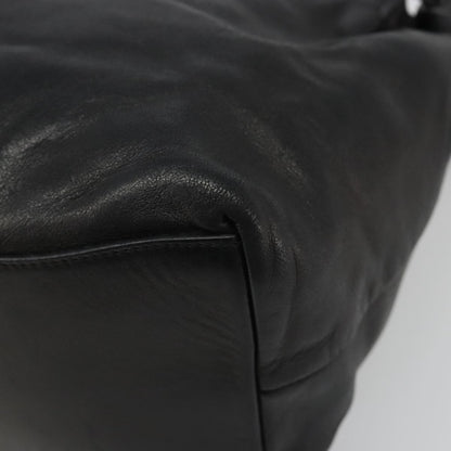 Prada Vitello Daino Convertible Tote Vitello Daino, Black, Leather, Handbag