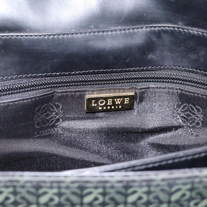 Loewe Vintage Canvas, Green, Canvas, Shoulder Bag