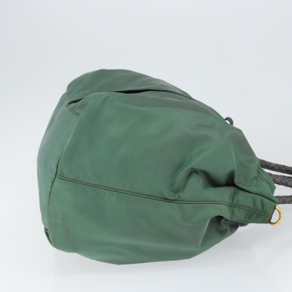 Prada Convertible Bow Tessuto, Green, Nylon, Tote Bag