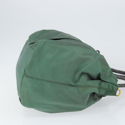 Prada Convertible Bow Tessuto, Green, Nylon, Tote Bag