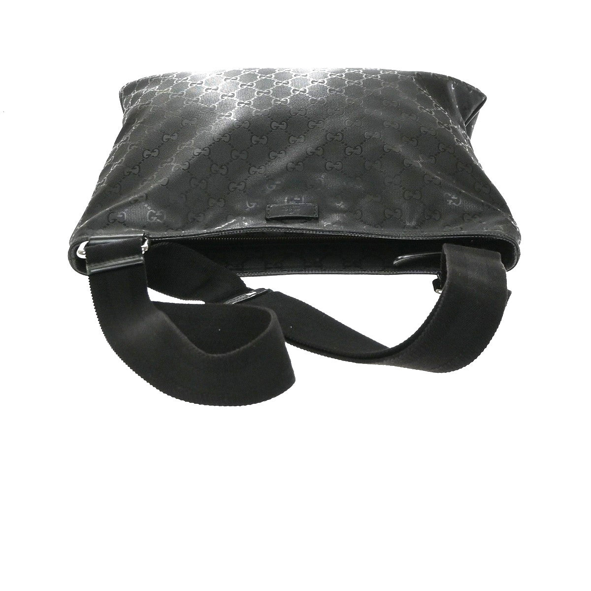 Gucci Crossbody GG Imprime, Black, Canvas, Crossbody Bag