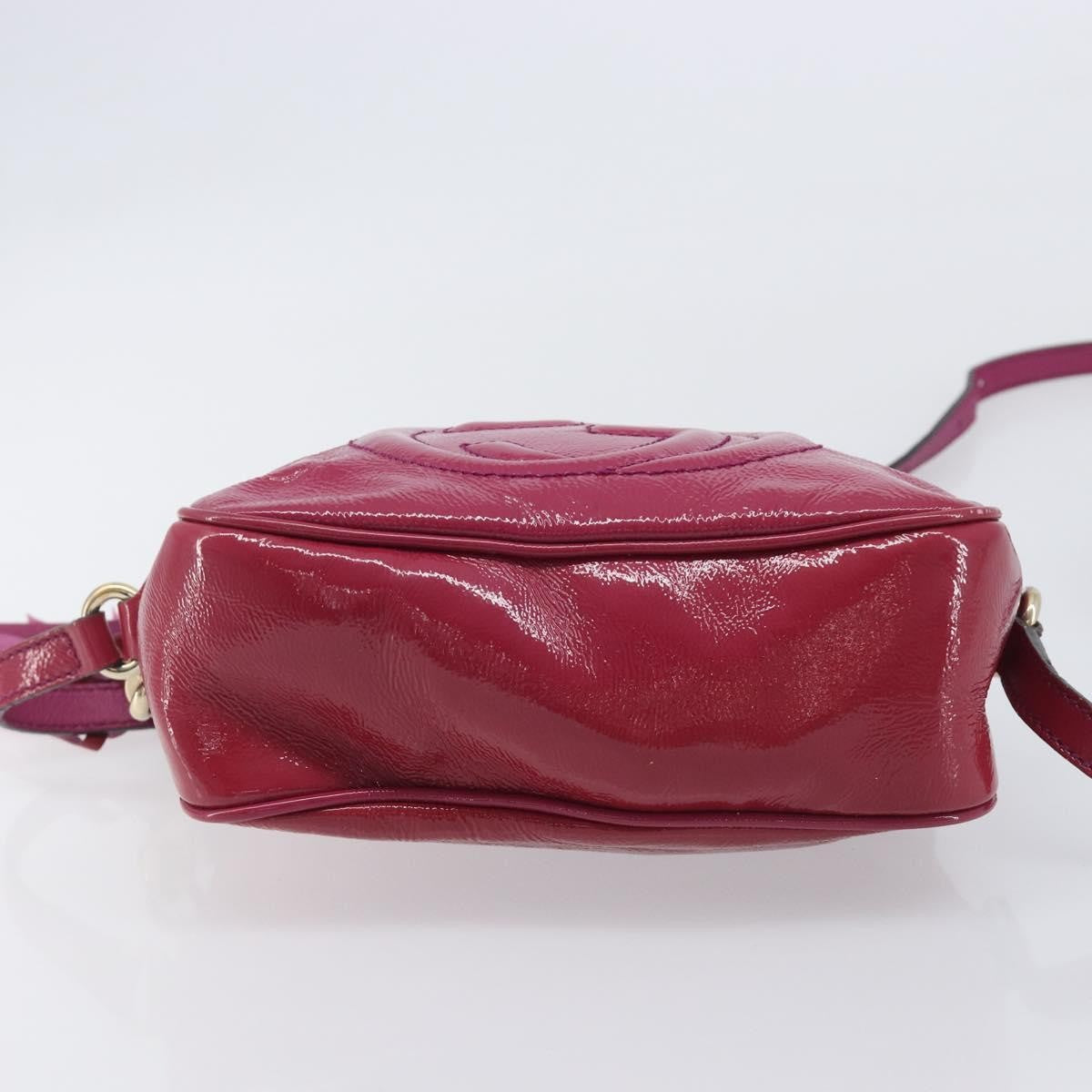 Gucci Soho Disco Patent, Pink, Patent Leather, Crossbody Bag