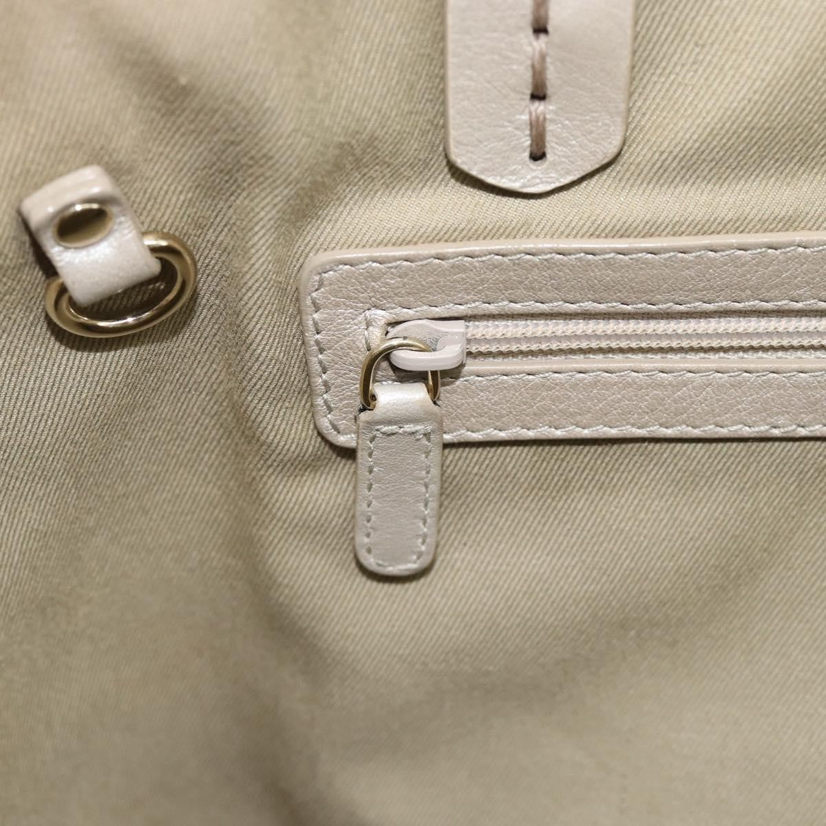 Bvlgari Vintage Leather, Gray, Leather, Tote Bag