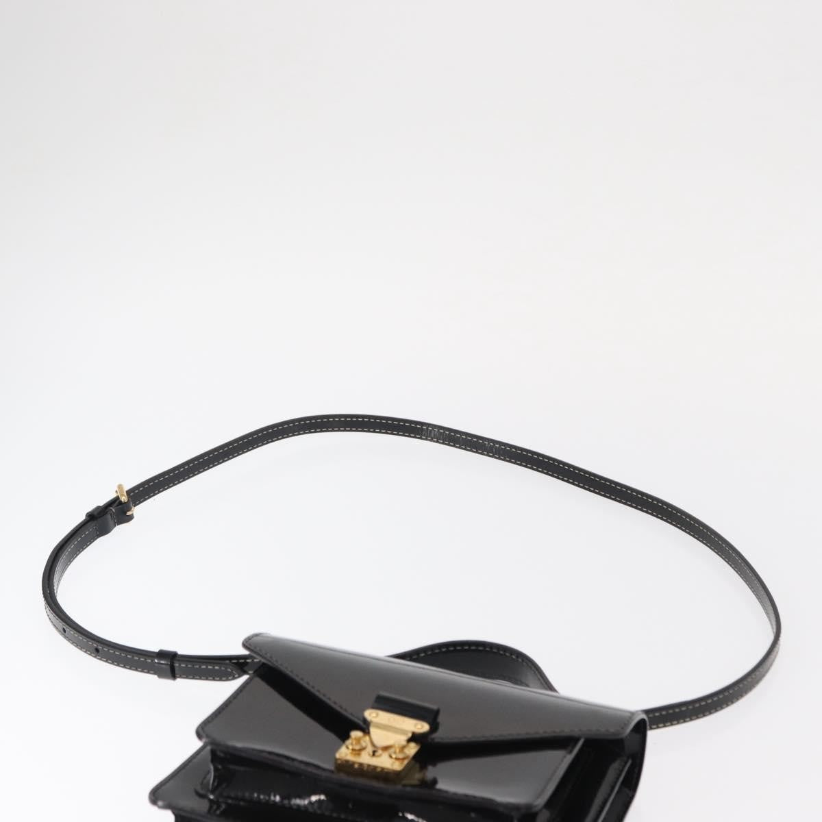 Louis Vuitton Monceau Vernis, Black, Patent Leather, Handbag