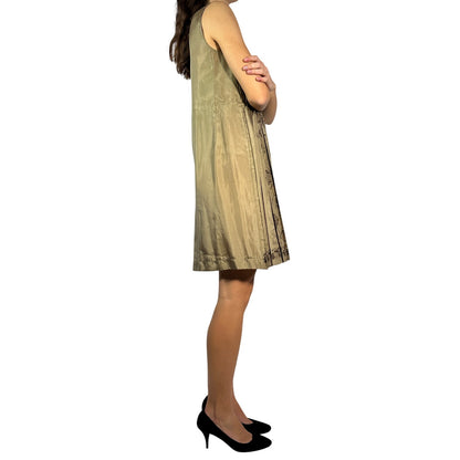 ALBERTA FERRETTI Pleated Silk Dress
