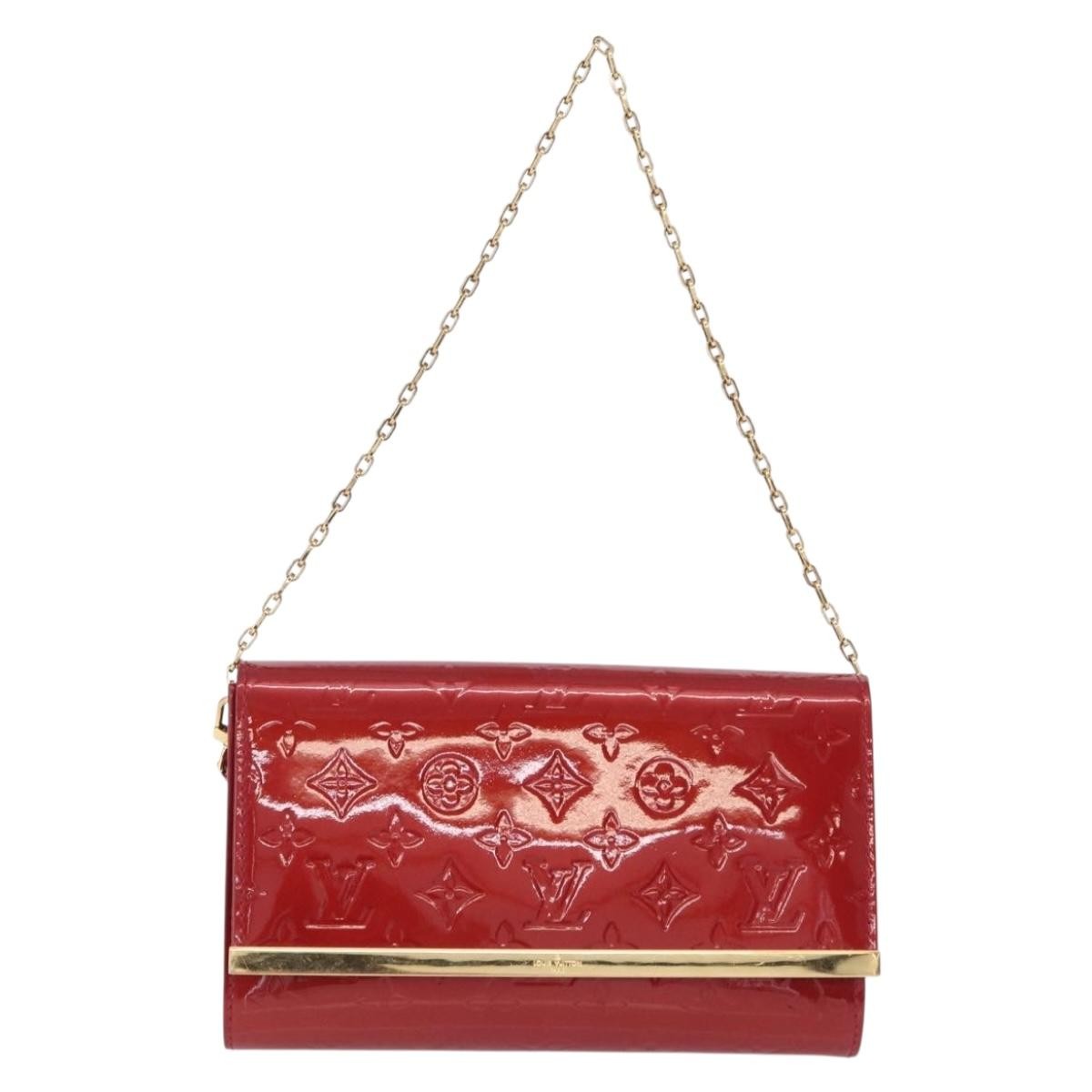Louis Vuitton Ana Monogram Vernis, Pink, Patent Leather, Handbag