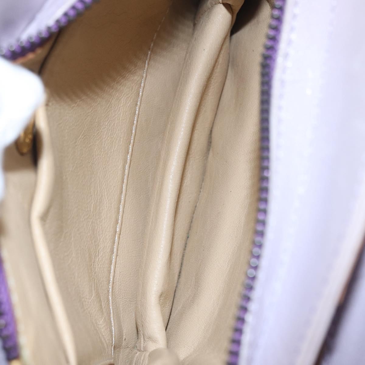 Fendi Handbag cuir, Purple, Leather, Handbag