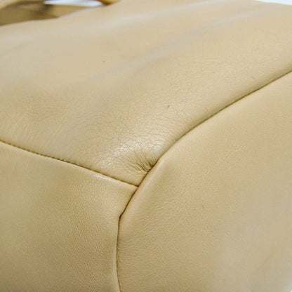 Bottega Veneta Beak Leather, Beige, Leather, Tote Bag