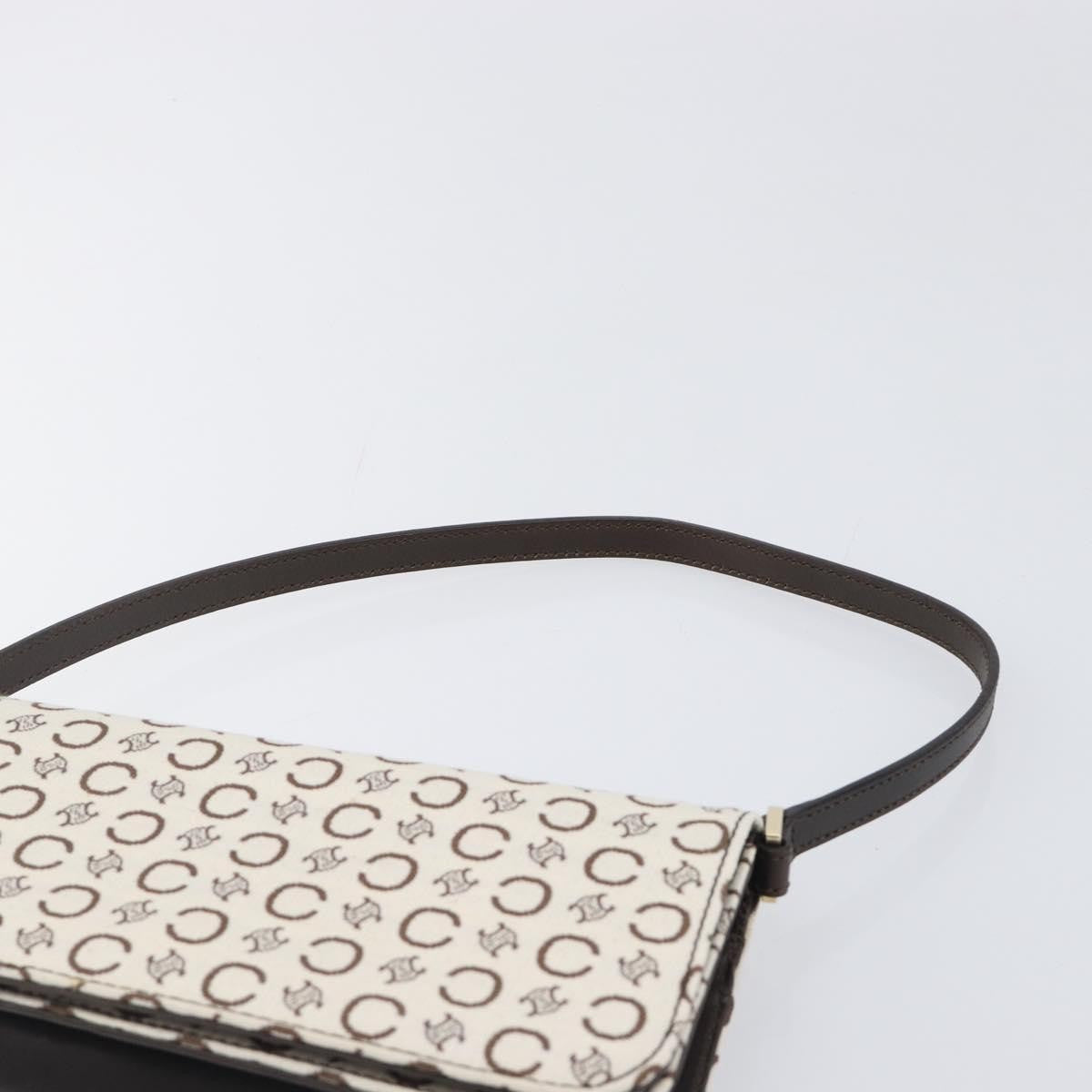 Celine C Macadam Shoulder Canvas, Beige, Canvas, Handbag