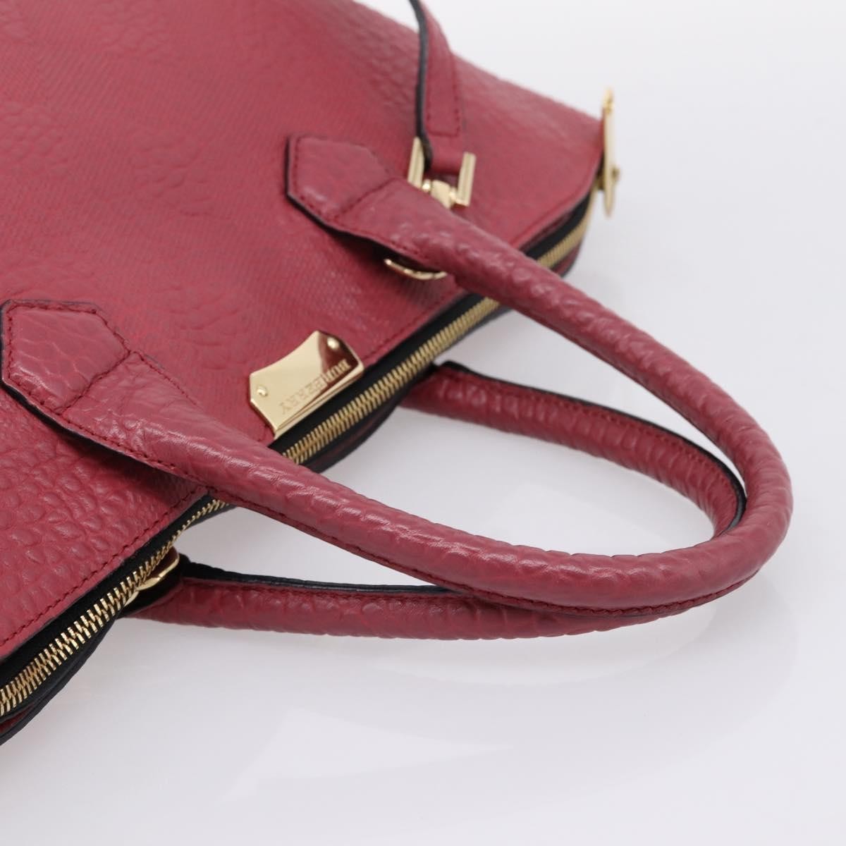 Burberry Clifton Convertible Heritage Grained Leather, Red, Leather, Tote Bag