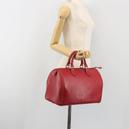 Louis Vuitton Speedy Epi, Red, Leather, Handbag