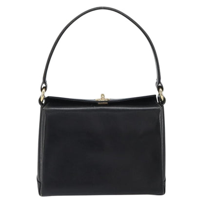 Gucci Vintage Handbag Leather, BLACK, LEATHER, Handbag