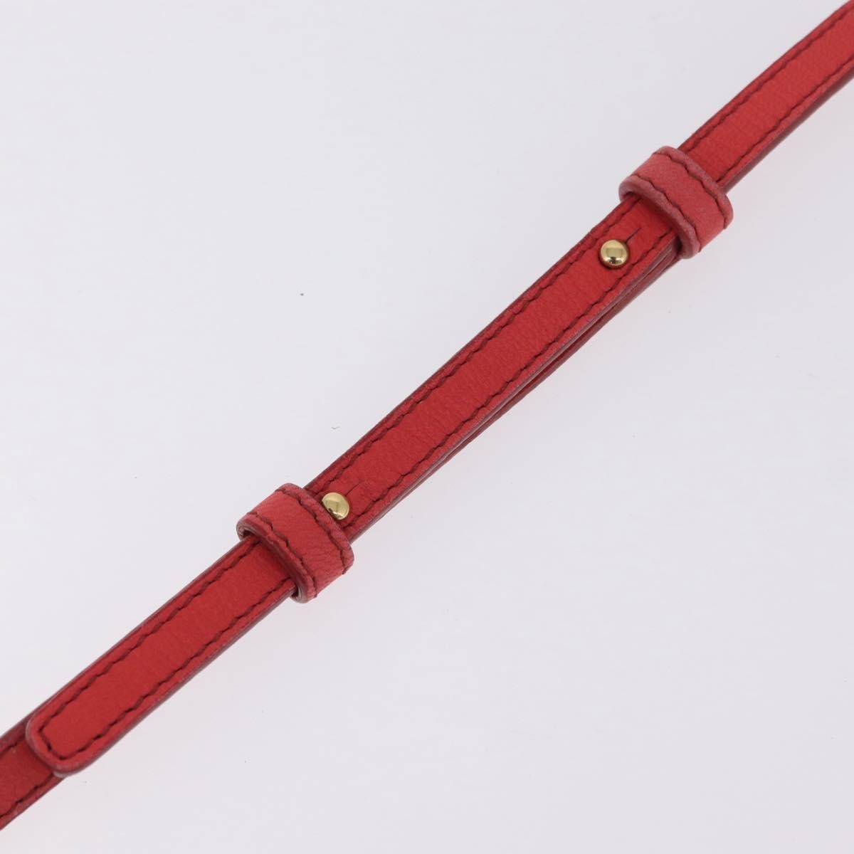 Celine Trio Leather, Red, Leather, Crossbody Bag