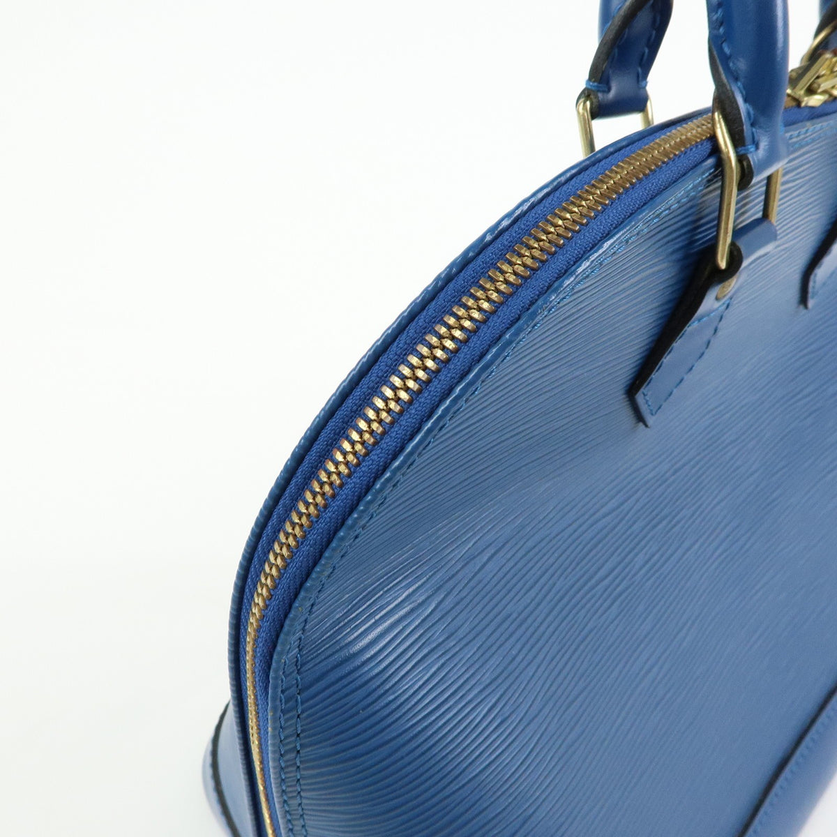 Louis Vuitton Alma Epi Leather, Blue, Leather, Handbag