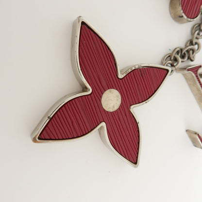 Louis Vuitton Fleur d'Epi Bag Charm Resin and Brass, Burgundy, Metal, Charm