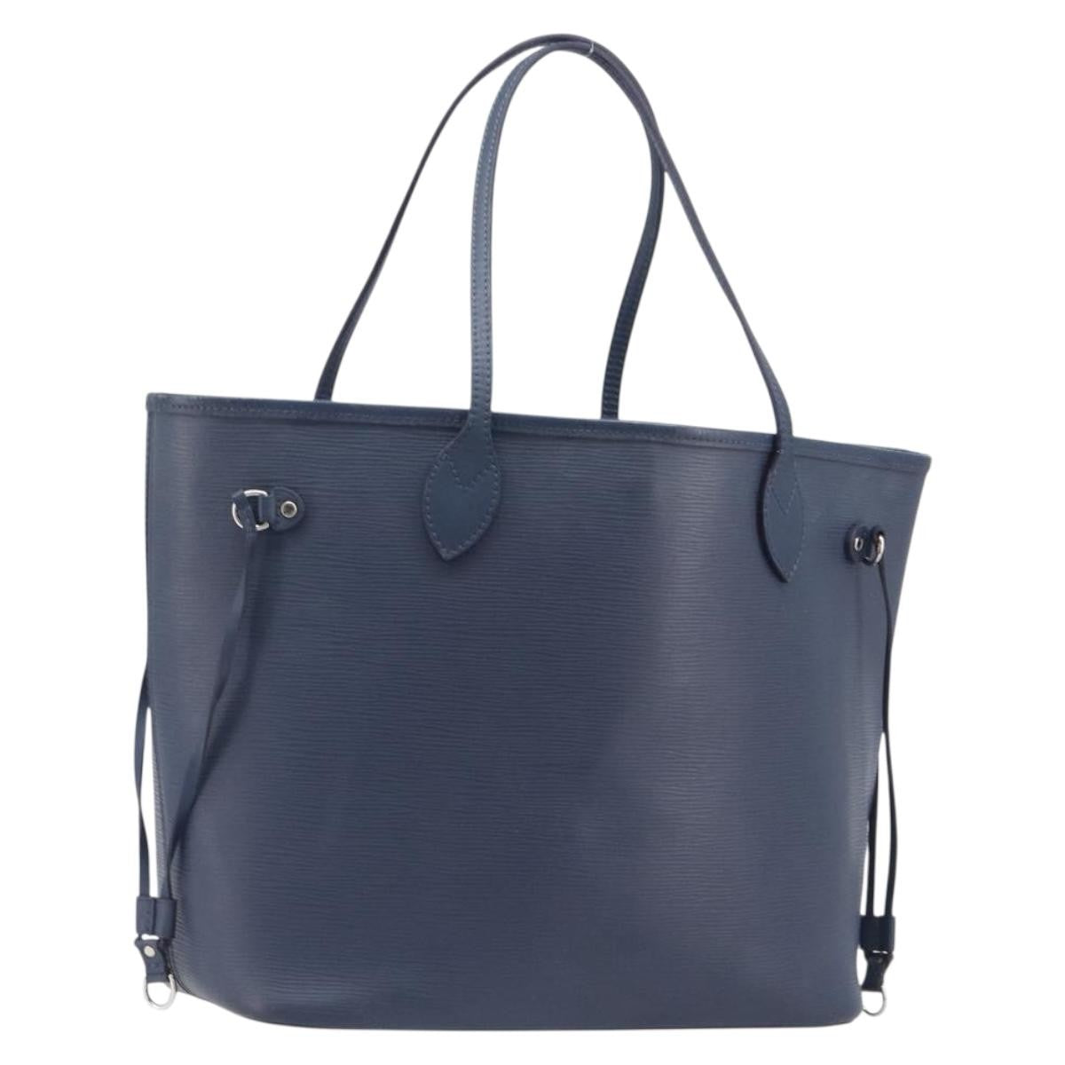 Louis Vuitton Neverfull Epi Leather, Blue, Leather, Tote Bag
