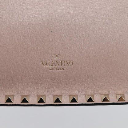 Valentino Garavani Rockstud Flap Clutch Leather, Beige, Leather, Clutch