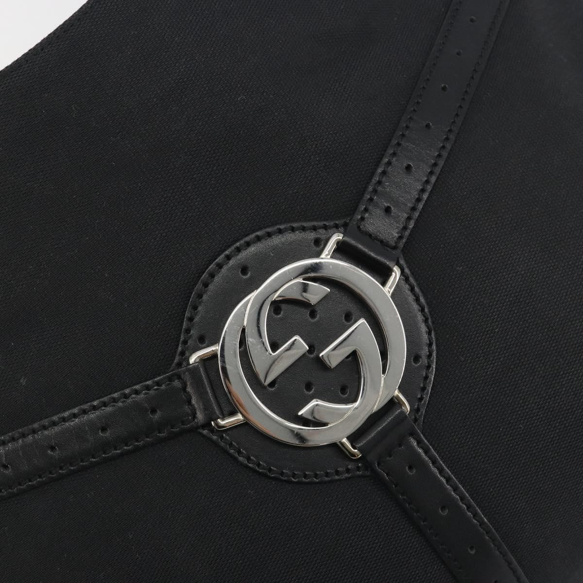 Gucci Reins Web Canvas, Black, Canvas, Shoulder Bag