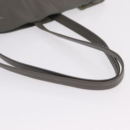 Celine Phantom Cabas Leather, Gray, Leather, Tote Bag