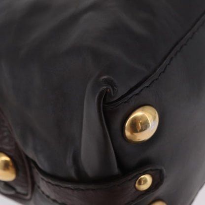 Gucci Babouska Heart Dome Satchel Leather, Black, Leather, Handbag